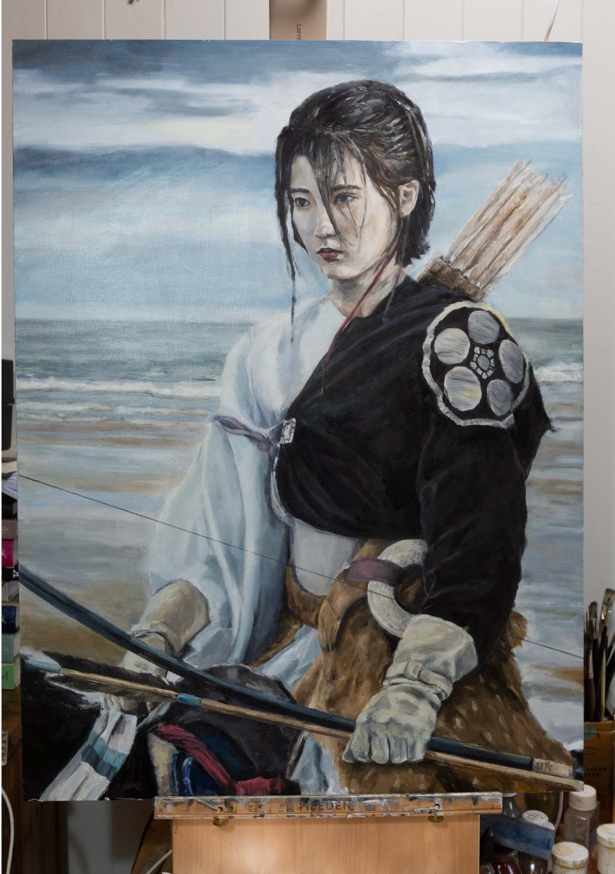 YABUSAME Archer_beach_painting