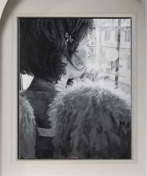 angel watching painting