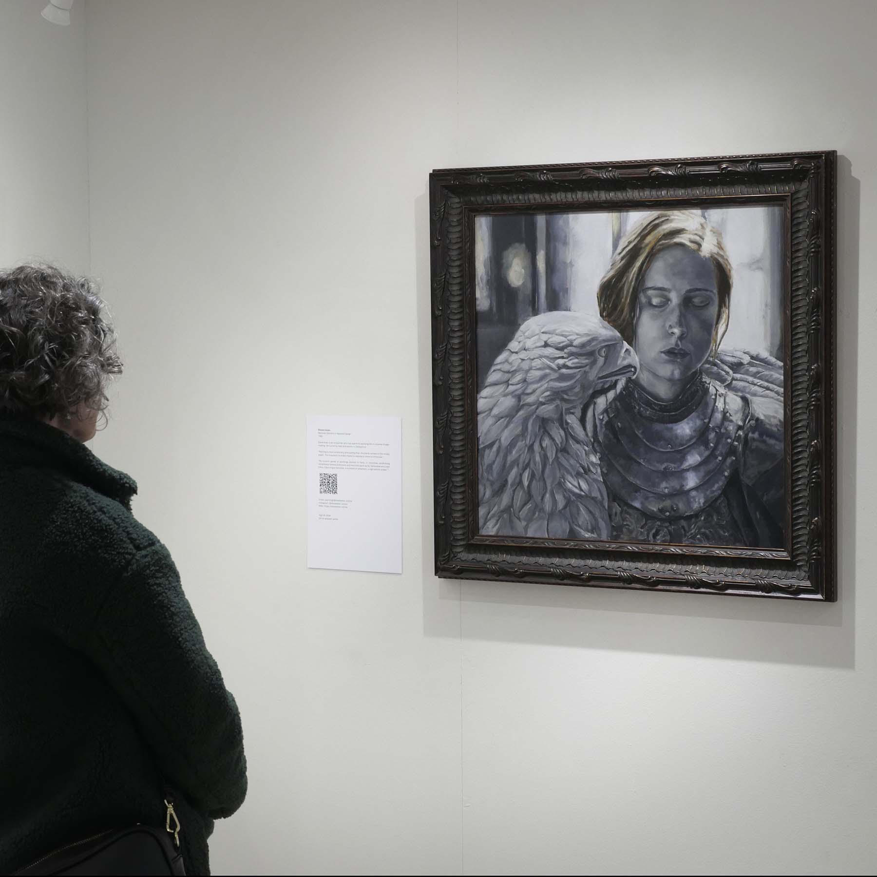 Vigil II oil painting in Exhibition