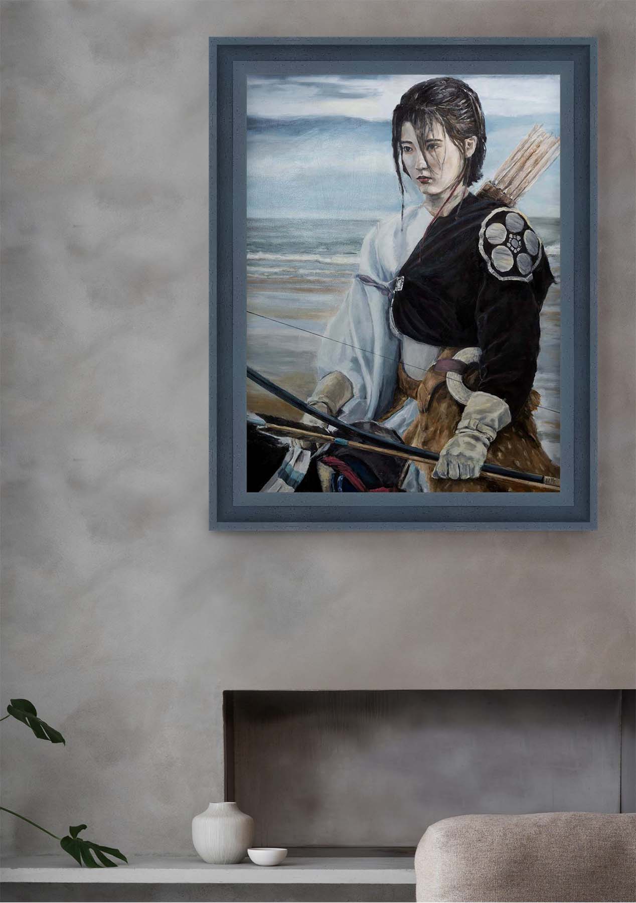 YABUSAME-Archer_beach_painting 2